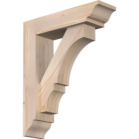 Ekena Millwork Balboa Traditional Smooth Bracket w/ Offset Brace, Douglas Fir, 5 1/2"W x 20"D x 24"H BKT0604X20X24BOA01SDF